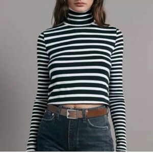 Rag & Bone Monochrome Striped Knit Top